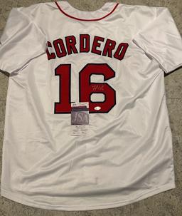 Franchy Cordero Boston Red Sox Autographed Custom Baseball Jersey coa