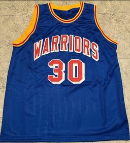 Stephen Curry Golden State Warriors Autographed Custom Basketball Jersey coa