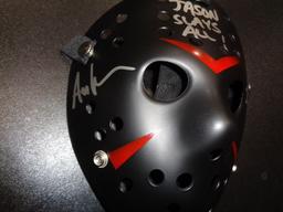 Ari Lehman JASON Friday the 13th Autographed & Inscribed Mask coa