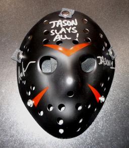 Ari Lehman JASON Friday the 13th Autographed & Inscribed Mask coa