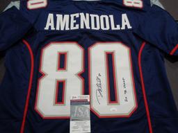 Danny Amendola New England Patriots Autographed Custom Football Jersey coa