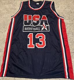 Chris Mullin 1992 USA Olympic Team Autographed Custom Basketball Jersey Hologram