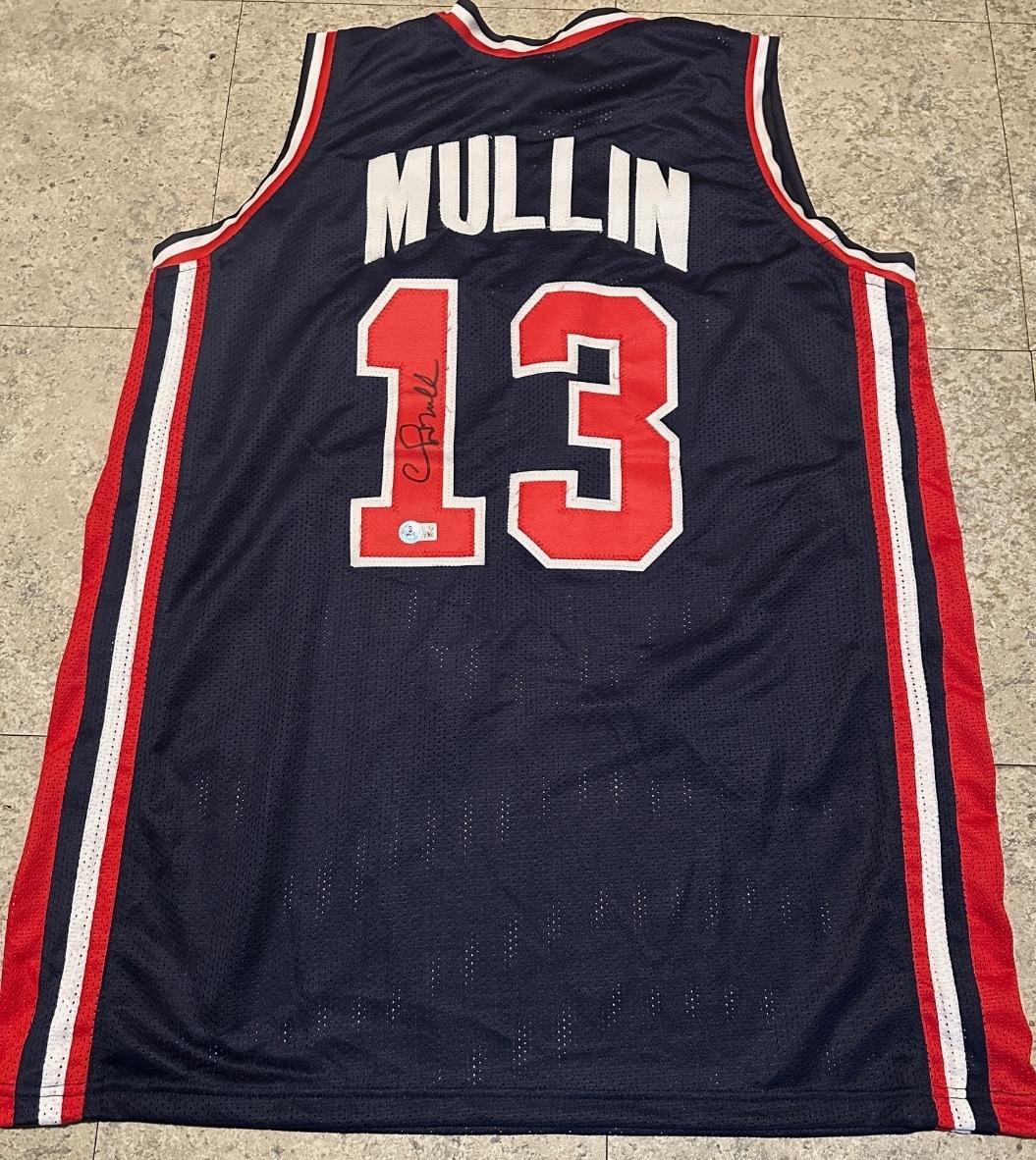 Chris Mullin 1992 USA Olympic Team Autographed Custom Basketball Jersey Hologram