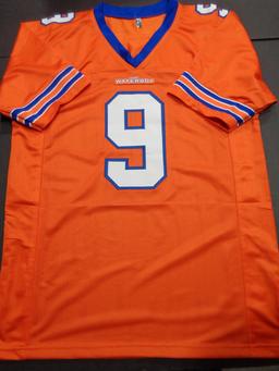 Adam Sandler Bobby Boucher The Waterboy Autographed Custom Football Jersey coa