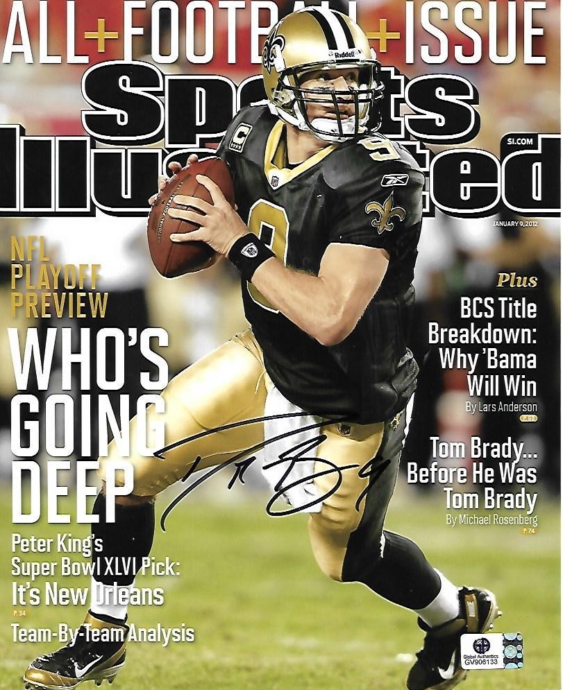 Drew Brees New Orleans Saints Autographed 8x10 Photo coa