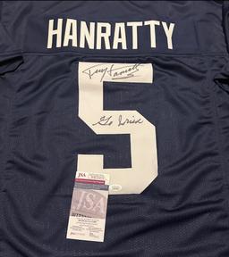 Terry Hanratty Notre Dame Autographed & Insc Custom Football Jersey coa