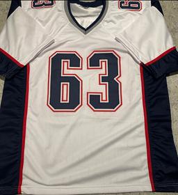 Joe Andruzzi New England Patriots Autographed Custom Football Jersey coa