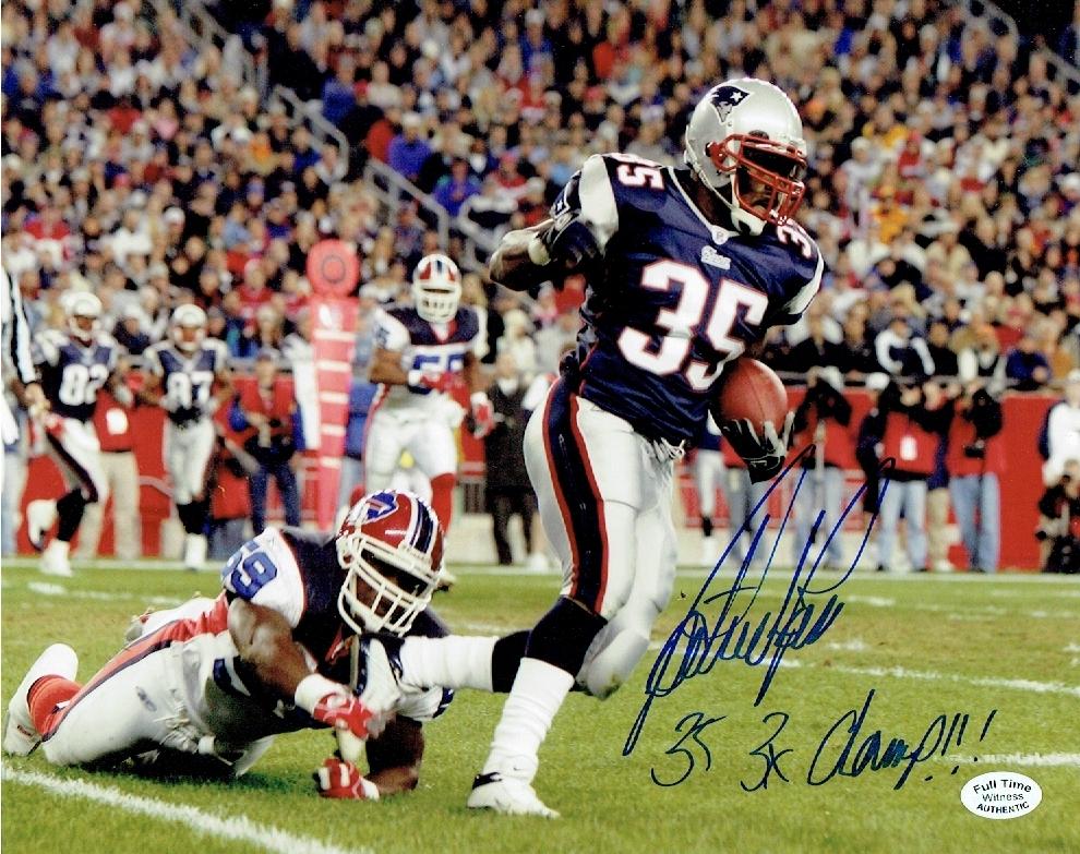 Patrick Pass New England Patriots Autographed & Insc 8x10 Photo coa