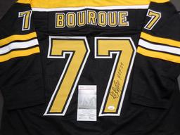 Ray Bourque Boston Bruins Autographed & Insc Custom Hockey Jersey coa