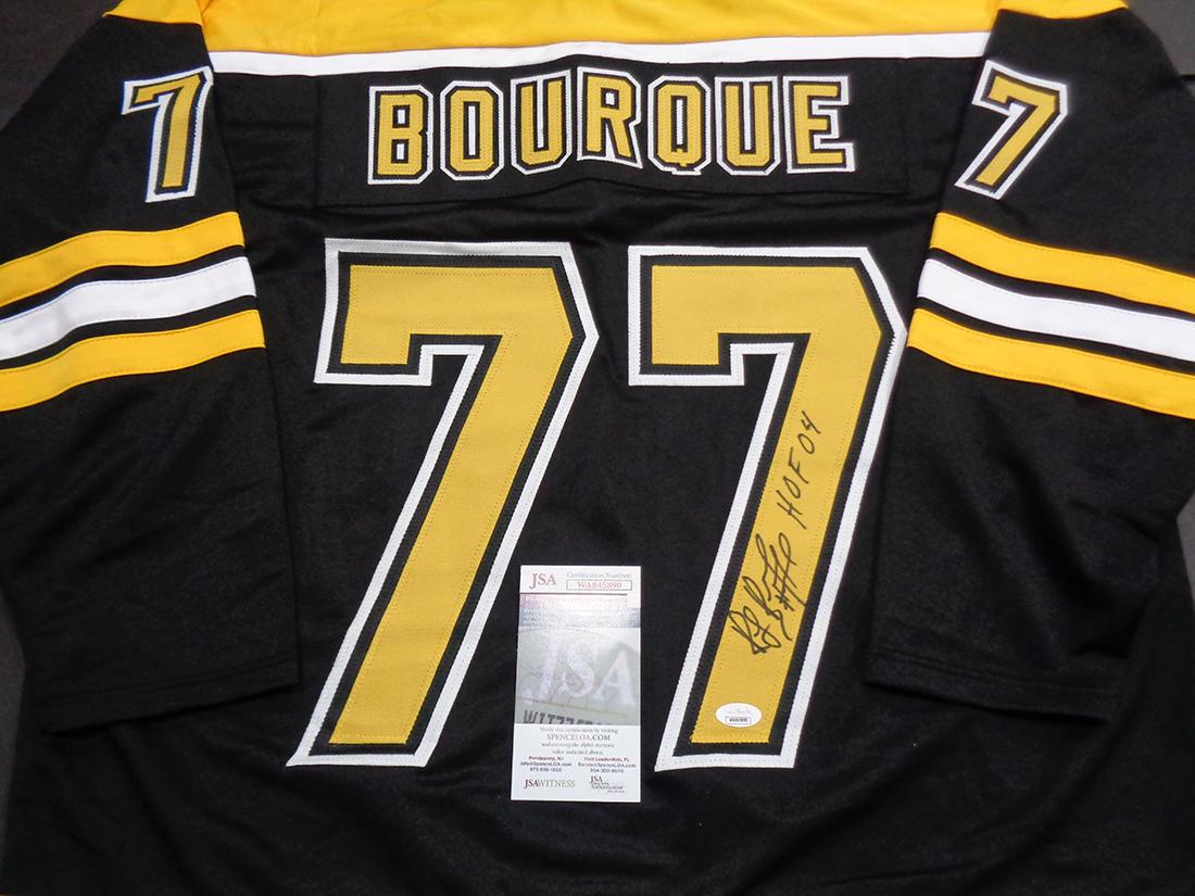 Ray Bourque Boston Bruins Autographed & Insc Custom Hockey Jersey coa