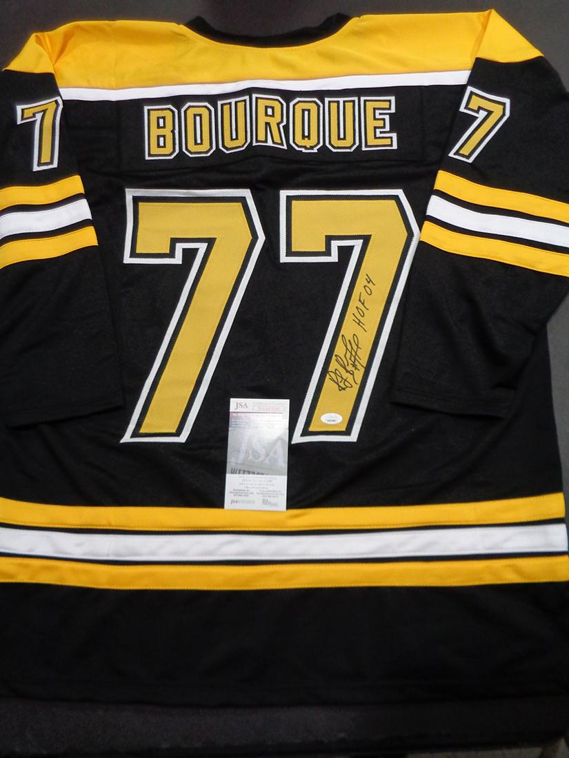 Ray Bourque Boston Bruins Autographed & Insc Custom Hockey Jersey coa