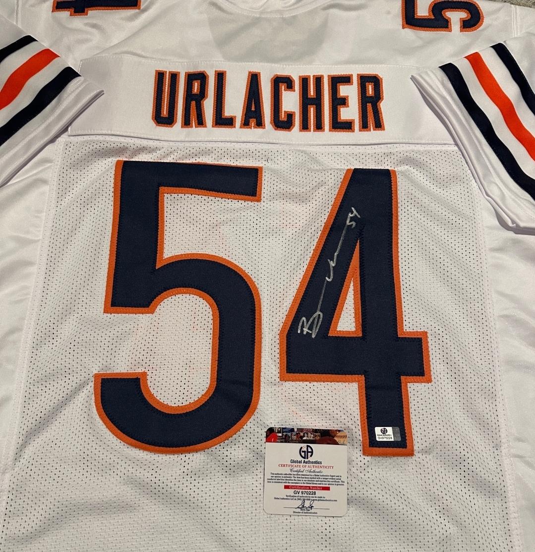 Brian Urlacher Chicago Bears Autographed Custom Football Jersey coa