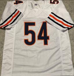 Brian Urlacher Chicago Bears Autographed Custom Football Jersey coa