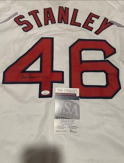 Bob Stanley Boston Red Sox Autographed Custom Baseball Style Jersey coa