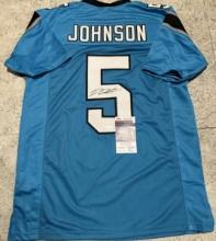 Diontae Johnson Carolina Panthers Autographed Custom Football Jersey coa