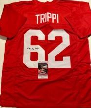 Charley Trippi Chicago Cardinals Autographed & Inscr Custom Football Jersey