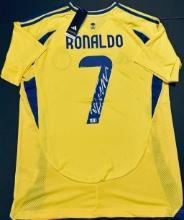 Cristiano Ronaldo Al-Nassr Autographed 2024-25 Adidas Home Soccer Jersey coa