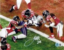 James White New England Patriots Autographed 8x10 Photo Hologram