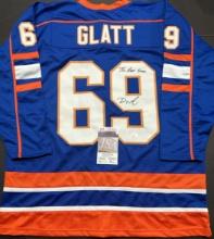 Doug Smith The Goon/Doug Glatt Autographed & Ins Custom Hockey Jersey coa