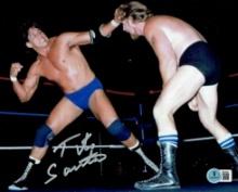 Tito Santana WWF Autographed 8x10 Photo Hologram