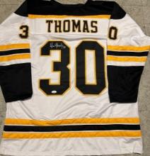 Tim Thomas Boston Bruins Autographed Custom Hockey Jersey coa