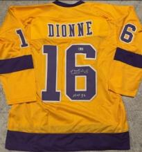 Marcel Dionne Los Angeles Kings Autographed Custom Hockey Jersey coa