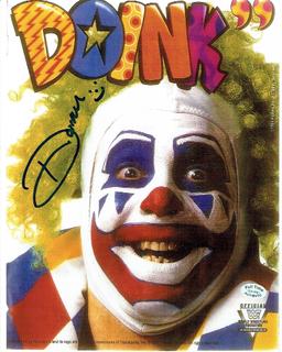 Doink the Clown (John Maloof) WWF/WWE Autographed 8x10 Photo coa