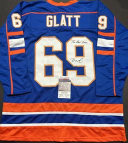 Doug Smith The Goon/Doug Glatt Autographed & Ins Custom Hockey Jersey coa