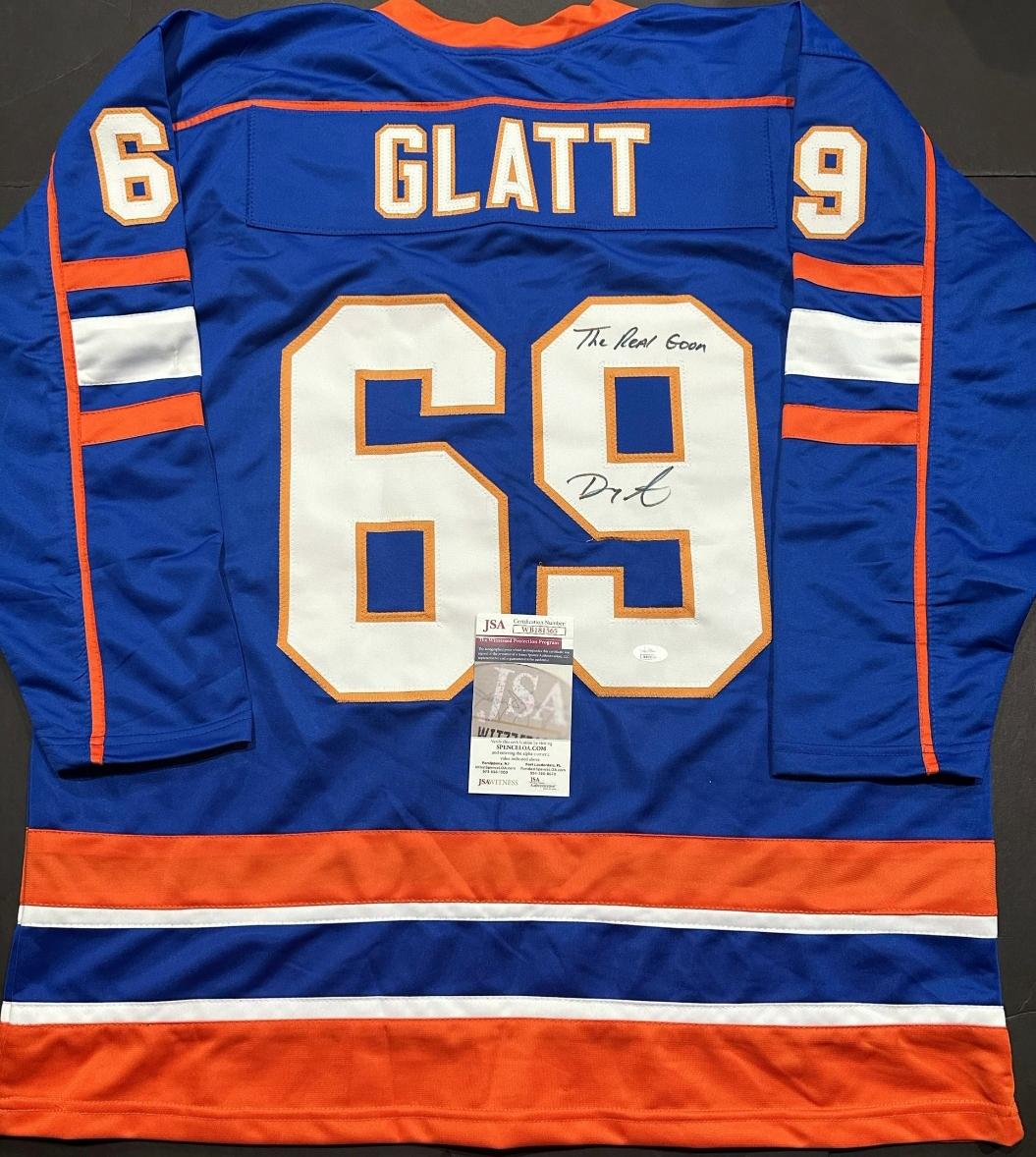 Doug Smith The Goon/Doug Glatt Autographed & Ins Custom Hockey Jersey coa