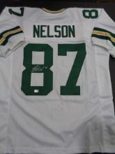 Jordy Nelson Green Bay Packers Autographed Custom Football Jersey coa