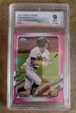 Jake Cronenworth San Diego Padres 2021 Topps Chrome Pink Refractor Graded DA Mint 9