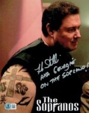 Frank Santorelli Georgie The Sopranos Autographed & Ins 8x10 Photo Hologram