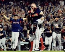 Christian Vazquez Boston Red Sox Autographed 8x10 2018 WS Photo Hologram