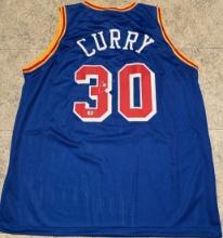 Stephen Curry Golden State Warriors Autographed Custom Basketball Jersey coa