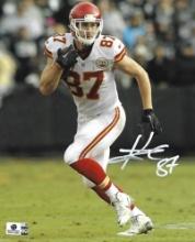 Travis Kelce Kansas City Chiefs Autographed 8x10 Photo coa *1