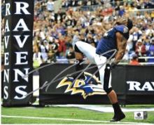 Ray Lewis Baltimore Ravens Autographed 8x10 Photo coa *1