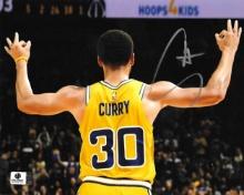 Stephen Curry Golden State Warriors Autographed 8x10 Photo coa  *01