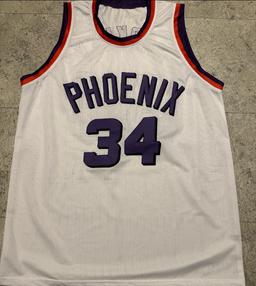 Charles Barkley Phoenix Suns Autographed Custom Basketball Jersey coa