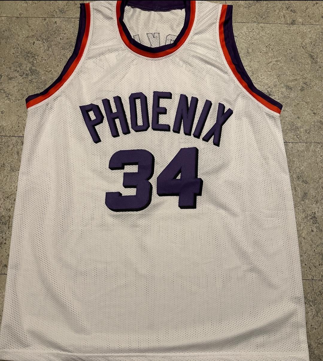 Charles Barkley Phoenix Suns Autographed Custom Basketball Jersey coa