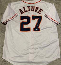 Jose Altuve Houston Astros Autographed Custom Baseball Jersey coa