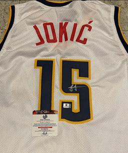 Nikola Jokic Denver Nuggets Autographed Custom Basketball Jersey coa