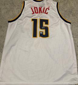 Nikola Jokic Denver Nuggets Autographed Custom Basketball Jersey coa