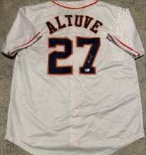 Jose Altuve Houston Astros Autographed Custom Baseball Jersey coa