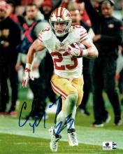 Christian McCaffery San Francisco 49ers Autographed 8x10 Photo coa