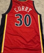 Stephen Curry Golden State Warriors 09-10 Autographed Custom Basketball Jersey coa