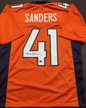 Drew Sanders Denver Broncos Autographed Custom Football Jersey Hologram