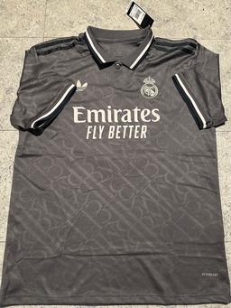 Kylian Mbappe Real Madrid Autographed 2024-25 Adidas 3rd Jersey coa