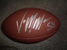 Von Miller Denver Broncos Autographed Wilson Football coa