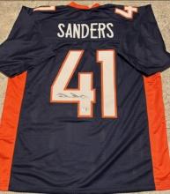 Drew Sanders Denver Broncos Autographed Custom Football Jersey Hologram