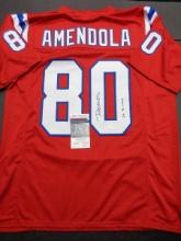 Danny Amendola New England Patriots Autographed & Insc Custom Football Jersey coa